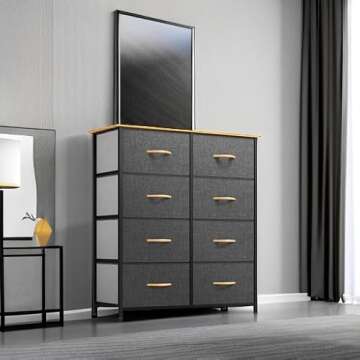 YITAHOME 8-Drawer Fabric Storage Dresser for Organizing