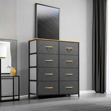 YITAHOME 8-Drawer Fabric Storage Dresser for Organizing
