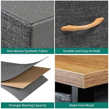 YITAHOME 8-Drawer Fabric Storage Dresser for Organizing