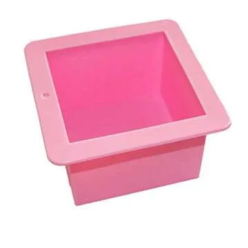 X-Haibei Large Cube Square Soap Candle Cake Jelly Resin Silicone Mold Mould 500ml