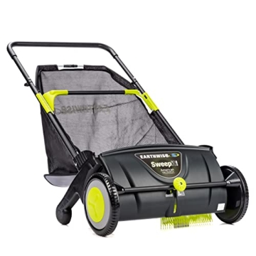 Earthwise 21-Inch Push Lawn Sweeper - Effortless Leaf Collection