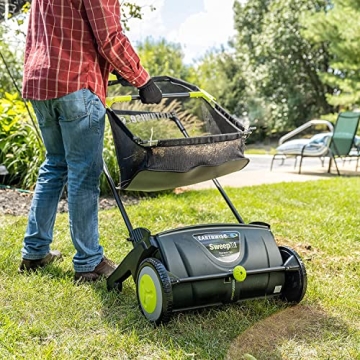 Earthwise 21-Inch Push Lawn Sweeper Easy Leaf Collection