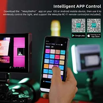 VILTROX RGB Video Light with APP Control Portable LED Camera Light Panel 0-360 Full Color CRI95+ 2800-6800K, 26 Light Scenes with NP-F550 Battery Rechargeable for DSLR Camera Camcorder Photo Lighting