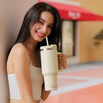 Labulabla Insulated Tumbler with Leak Proof Lid 40oz