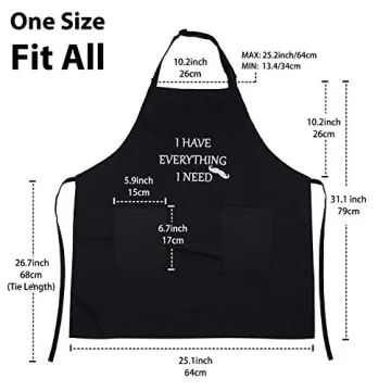 YIKA Couples Apron Set for Christmas Gifts