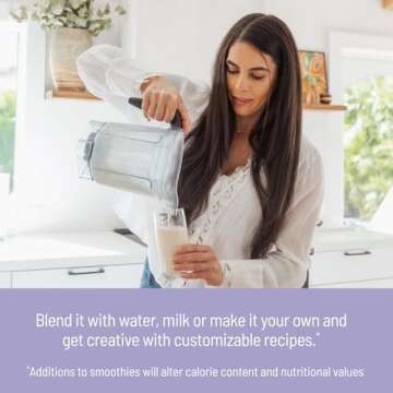 SlimFast High Protein Meal Replacement Powder, 26 Servings, Advanced Nutrition Smoothie Mix with Vitamin and Mineral Blend, Gluten Free, Vanilla Cream, 1.53 Pounds