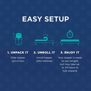 Tempur-Pedic Cooling 3-Inch Mattress Topper for Sleep Comfort