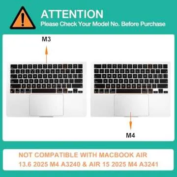 MOSISO Keyboard Cover for MacBook Pro and Air Models
