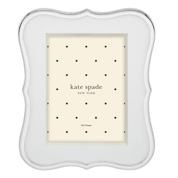 kate spade new york Crown Point 5" x 7" Frame - Elegant Silver Plated Design