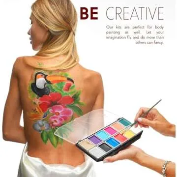 Professional Face Paint Kit - Non-Toxic & Hypoallergenic