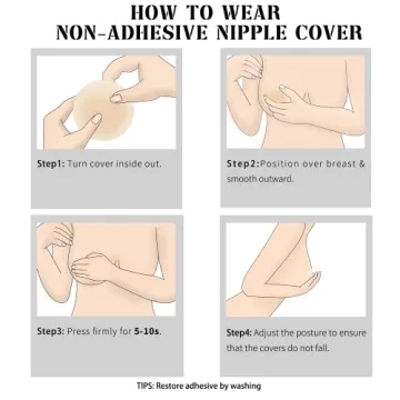 Comfortable Non Adhesive Nipple Covers for Women