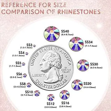 22000 Pcs Crystal Hotfix Rhinestone Large Quantity Flat Back Crystals Nail Gems Round Glass Rhinestones Flatback Hot Fix Gem Stones for DIY Crafts Clothes Shoes Supplies(SS10, Crystal AB)
