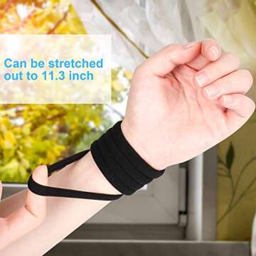 100PCS Large Cotton Ponytail Holders, Seamless Hair Ties, Elastics Hair Bands No Damage for Thick, H...