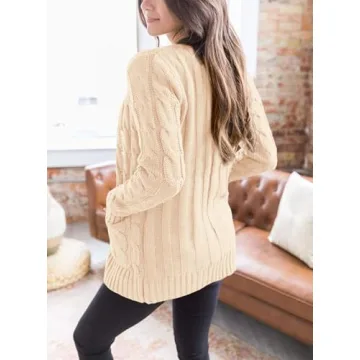 PRETTYGARDEN Women's Open Front Cardigan Sweaters for Cozy Fall