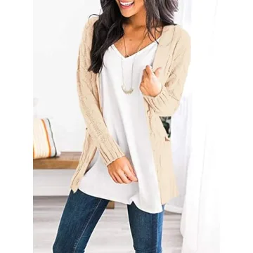 PRETTYGARDEN Women's Open Front Cardigan Sweaters for Cozy Fall