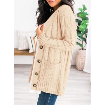 PRETTYGARDEN Women's Open Front Cardigan Sweaters for Cozy Fall