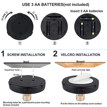 HAMVIDNE Wireless LED Spotlight with Remote Control for Home