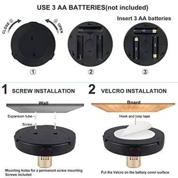 HAMVIDNE Wireless LED Spotlight with Remote Control for Home