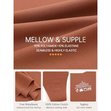 ALL OF SHE Seamless Thongs for Women No Show V-waisted Invisible Sexy Panties Tangas Thong Underwear Women 6 Pack