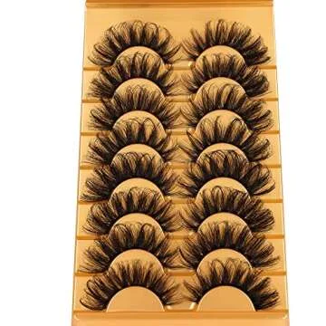 Focipeysa Fluffy 8D Mink Eyelashes for Dramatic Beauty