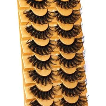 Focipeysa Fluffy 8D Mink Eyelashes for Dramatic Beauty