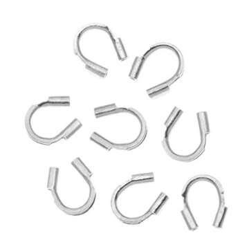 20pcs Adabele Sterling Silver Wire Guards for Jewelry Making