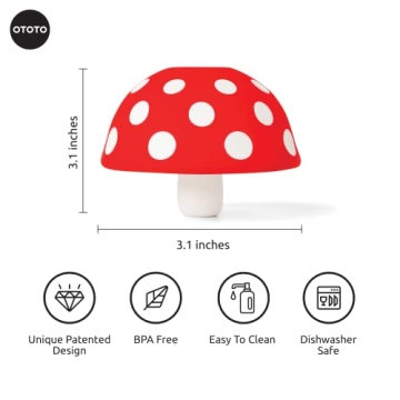 OTOTO Mushroom Silicone Funnel for Easy Liquid Transfer