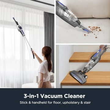 Eureka Corded Stick Vacuum Cleaner with Powerful Suction