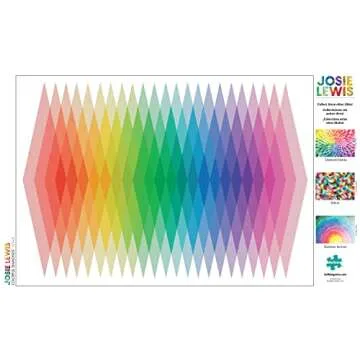 Buffalo Games - Josie Lewis - Colorful Diamonds - 500 Piece Jigsaw Puzzle for Adults -Challenging Puzzle Perfect for Game Nights - Finished Size is 21.25 x 15.00