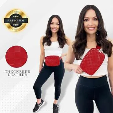 DANCOUR Checkered Belt Bag: Trendy Crossbody for Every Occasion