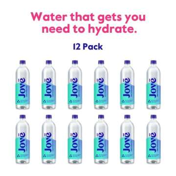 Jove Alkaline pH Water, Skin & Cellular Hydration, pH 9.5+, Refreshing, Great Taste, 1 Liter (Pack o...