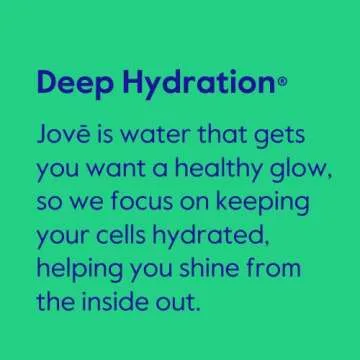 Jove Alkaline pH Water, Skin & Cellular Hydration, pH 9.5+, Refreshing, Great Taste, 1 Liter (Pack of 12)