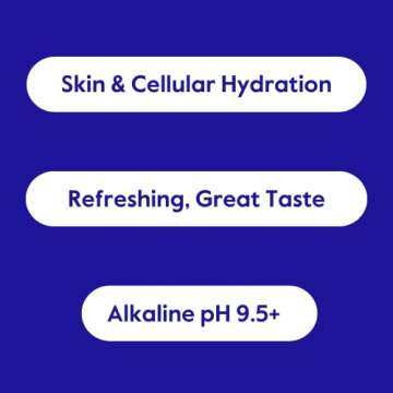 Jove Alkaline pH Water, Skin & Cellular Hydration, pH 9.5+, Refreshing, Great Taste, 1 Liter (Pack of 12)