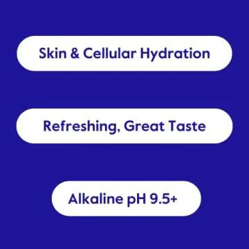 Jove Alkaline pH Water, Skin & Cellular Hydration, pH 9.5+, Refreshing, Great Taste, 1 Liter (Pack of 12)