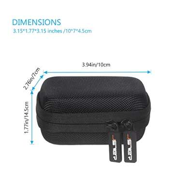 JSVER Hard Travel Storage Case for GoPro and Cameras