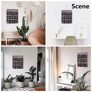 PACMAXI Sunglasses Storage Organizer, Wall Pocket Mounted by Sunglasses, Hanging Eyeglasses Storage ...