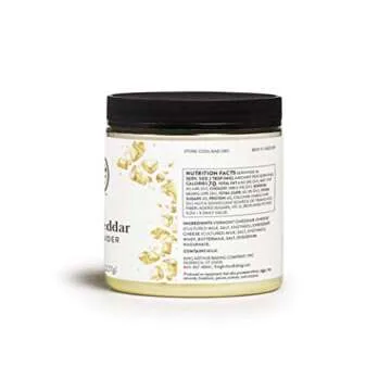 King Arthur Better Cheddar Cheese Powder: Premium Sharp Cheddar Flavor for Popcorn, Pasta, and More - Versatile Cooking Ingredient in 8 oz Reusable Jar - Elevate Your Dishes with Rich, Authentic Taste