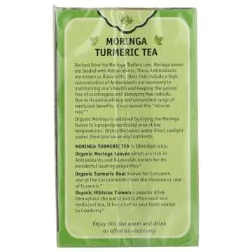 Herbal Cup Ayurveda Moringa Tea, Organic Turmeric Blend