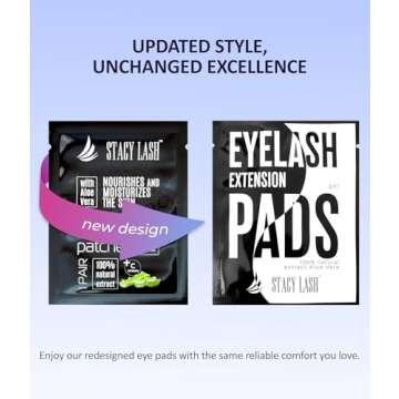 100 Pairs Set Premium Under Eye Gel Pads for Eyelash Extension - Lint Free Patches with Vitamin C an...