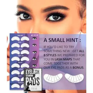 100 Pairs Set Premium Under Eye Gel Pads for Eyelash Extension - Lint Free Patches with Vitamin C and Aloe Vera by Stacy Lash supplies and Beauty tools - Hydrogel Eye Pads - Skin Moisturizes