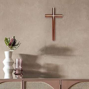 ACHIBANG Wall Cross, Catholic Wooden Hanging Crosses for Wall Decor, 10 Inch