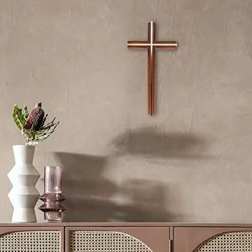 ACHIBANG Wall Cross, Catholic Wooden Hanging Crosses for Wall Decor, 10 Inch