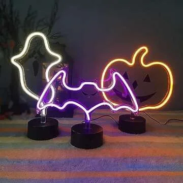 Cute Ghost Neon Sign for Halloween Fun