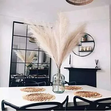ANNIE&PANDA Faux Pampas Grass - Elegant 43" Home Decor