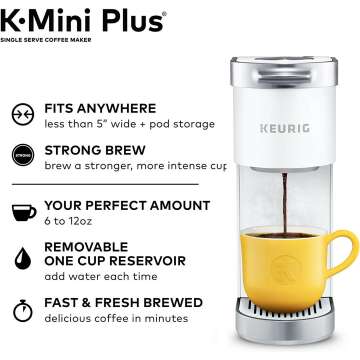 Keurig K-Mini Plus Coffee Maker - Single Serve Brew