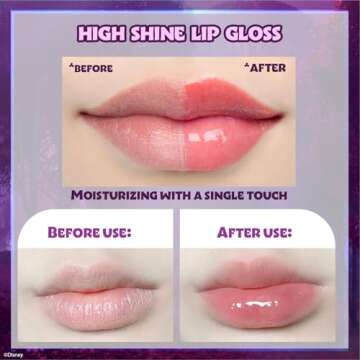 Disney Frozen 12 Piece Plant Based Lip Gloss, Girls Party Favors, First Makeup Set for Girl, Perfect for Parties, Sleepovers, and Birthday Gifts, Elsa and Anna, Ages 3+, by Townley Girl