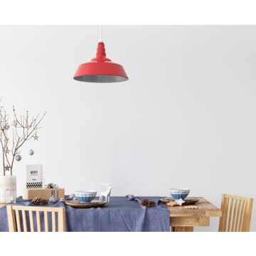 Steel Lighting Co. Redondo Barn Light | Outdoor Wall Mounted | 20 inch Dome | 16 inch Gooseneck | Large Farmhouse Warehouse Light Made in America | White Exterior/White Interior