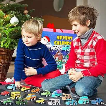 Juegoal 24 Pieces Easter Pull Back Cars for Kids 3-6