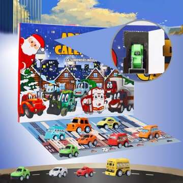 Juegoal 24 Pieces Easter Pull Back Cars for Kids 3-6