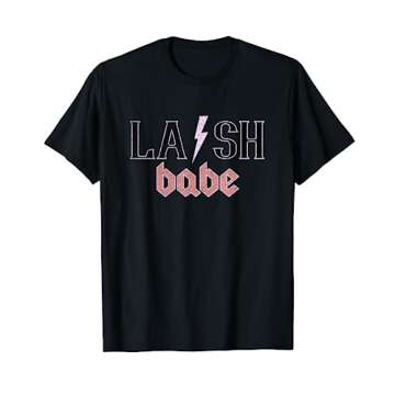 Vintage Lash Babe Lash Artist Eyelash Lash Tech T-Shirt